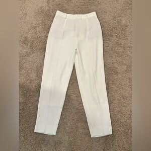 Zara White Tailored Pants
